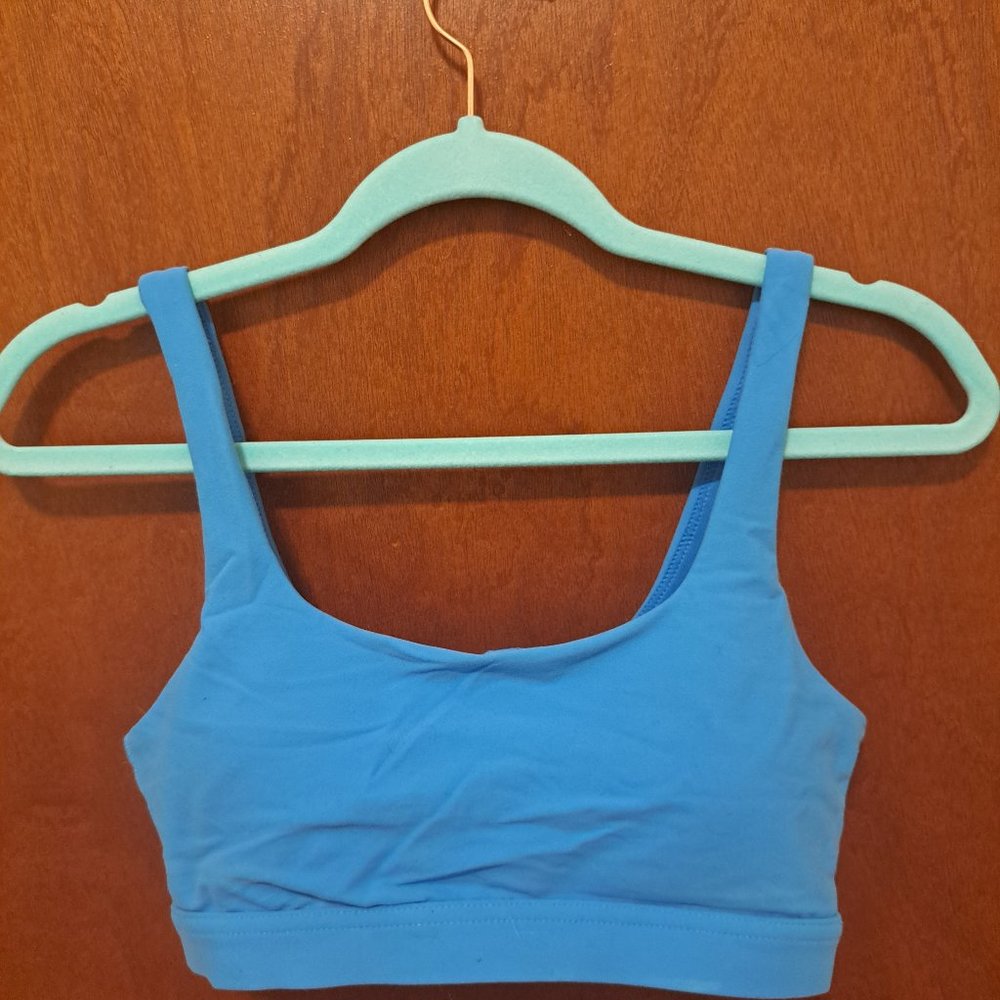 Blue Popflex Tone Sports Bra, Size S